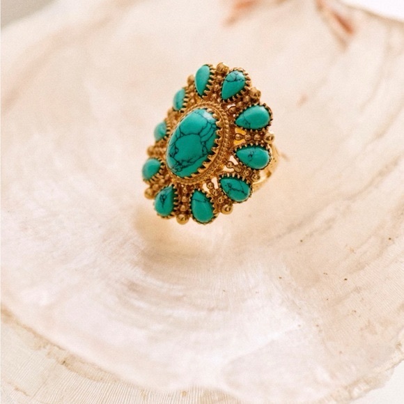 Sezane Jewelry - Sézane Taylor Ring in Turquoise